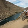 Riding through Roxburgh Gorge