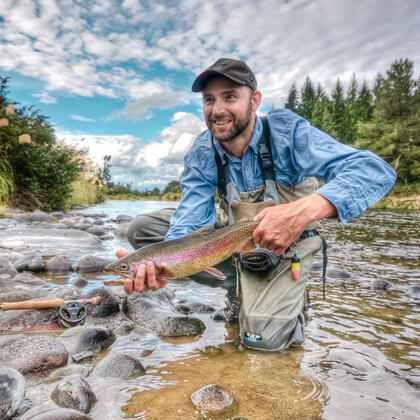 Trout fishing is a favourite pastime in Tūrangi