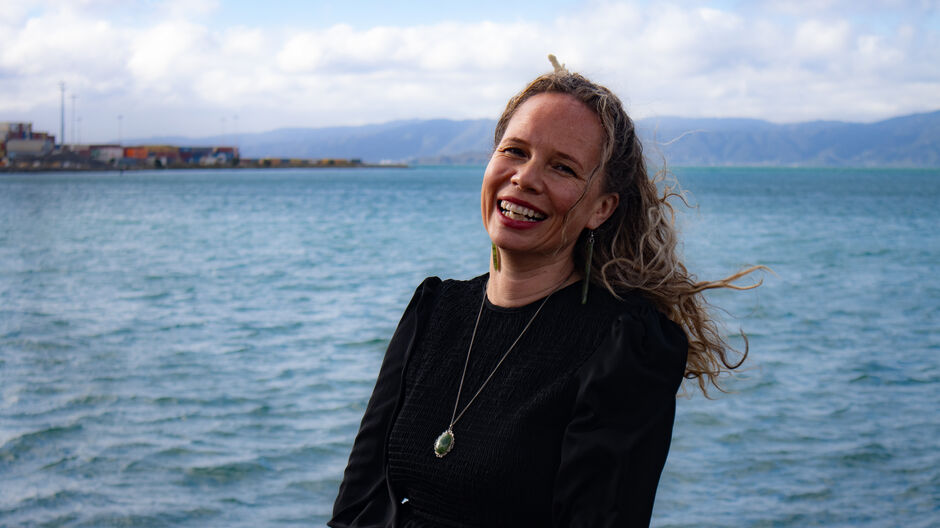 Mishy with pounamu necklace