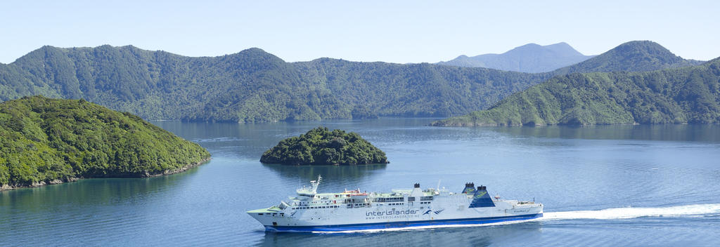 Aratere cruising through the magestic Marlborough Sounds