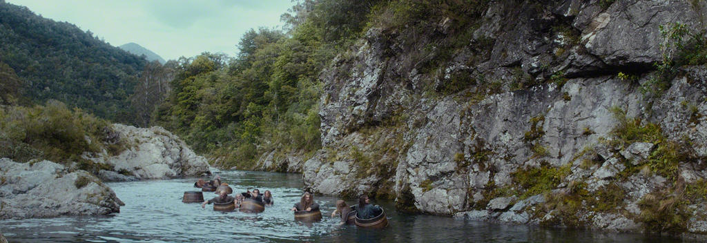 Barrell scene filmed on the Pelorous river.