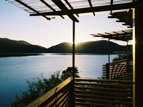 Luxury resort, Bay of Many Coves, Queen Charlotte Sound, Marlborough