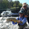 Heli fishing provides exclusive access to remote fishing spots.