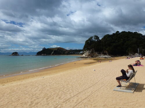 Once you have finished riding, relax at the beautiful Kaiteriteri Beach - a swim will help to cool you down!