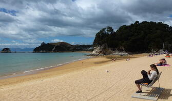 Once you have finished riding, relax at the beautiful Kaiteriteri Beach - a swim will help to cool you down!
