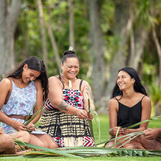 Flax weaving Waitangi Treaty Grounds