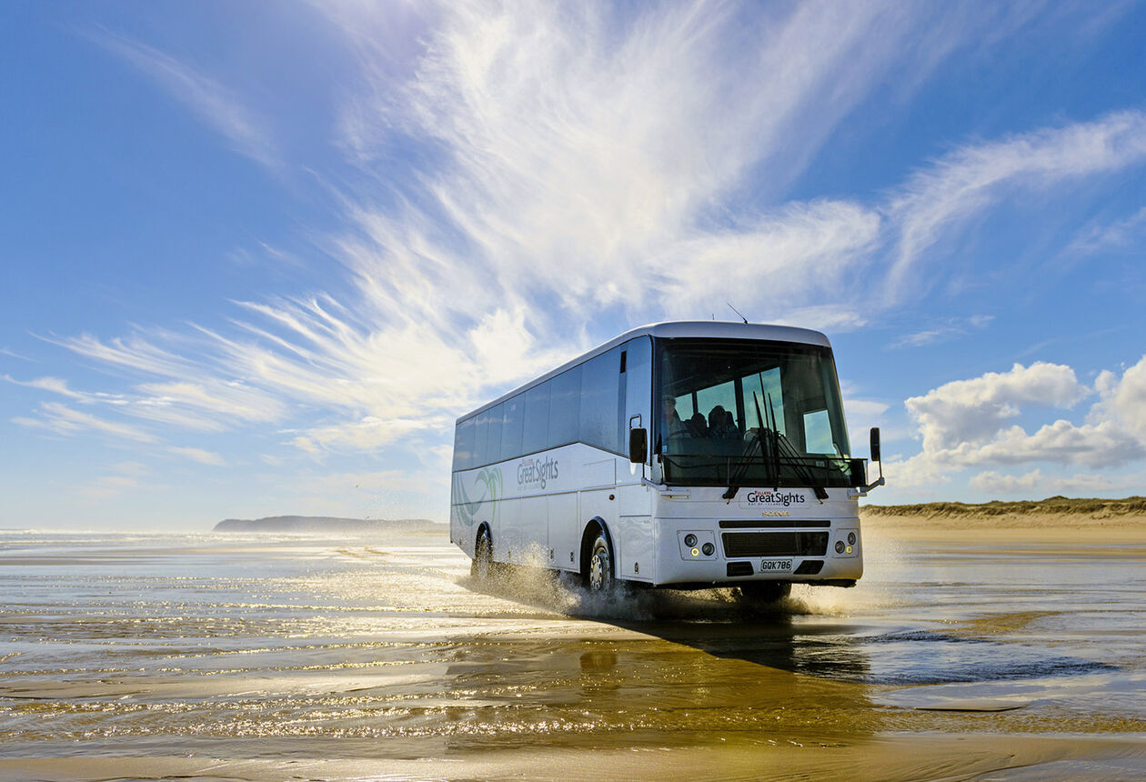 Ninety Mile Beach, renowned for spectacular sunsets and boasting one of the best left hand surf breaks in the world, is a never-ending paradise.