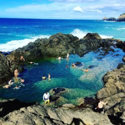 Relaxing in the Mermaid Pools, a hidden gem in the Northland &amp; Bay of Islands region - a coastal and cultural paradise.