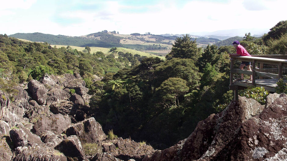 Looking out over the Wairere Valley