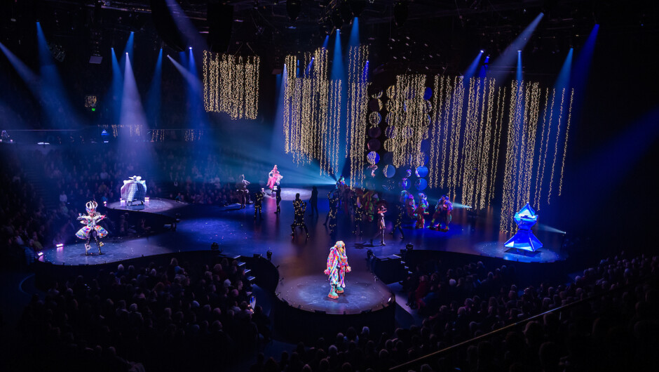 The World of WearableArt Awards Show stage in the TSB Arena, Wellington.