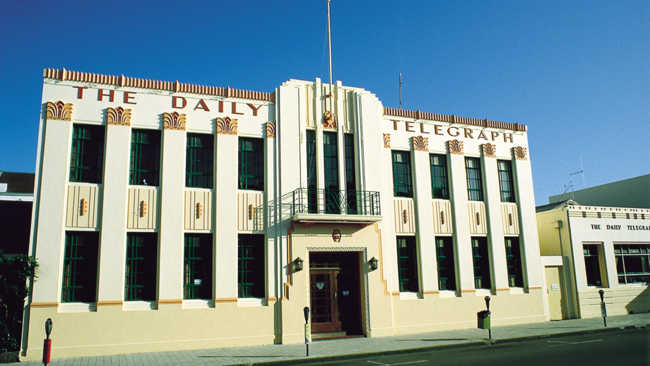 The Art Deco Daily Telegraph Building in Napier