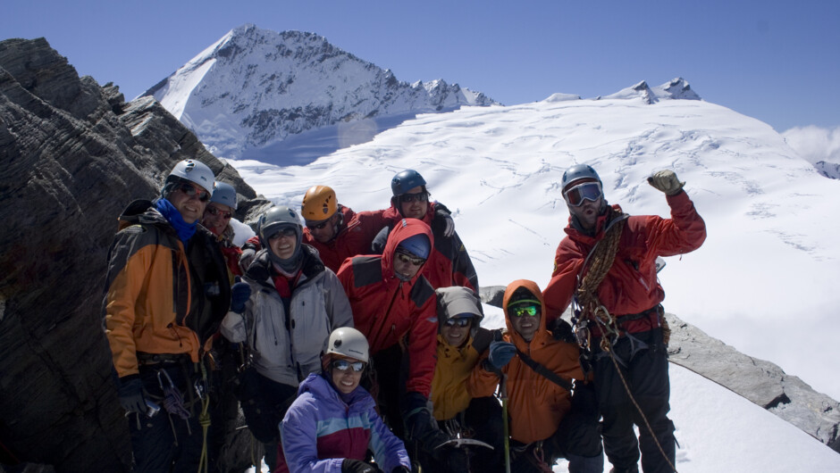 Traversing the Bonar Glacier, alpine trekking in Mount Aspiring National Park