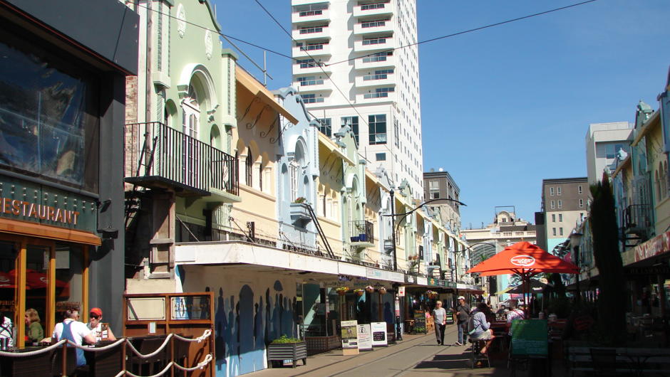 Popular Christchurch hotspot Regent Street.