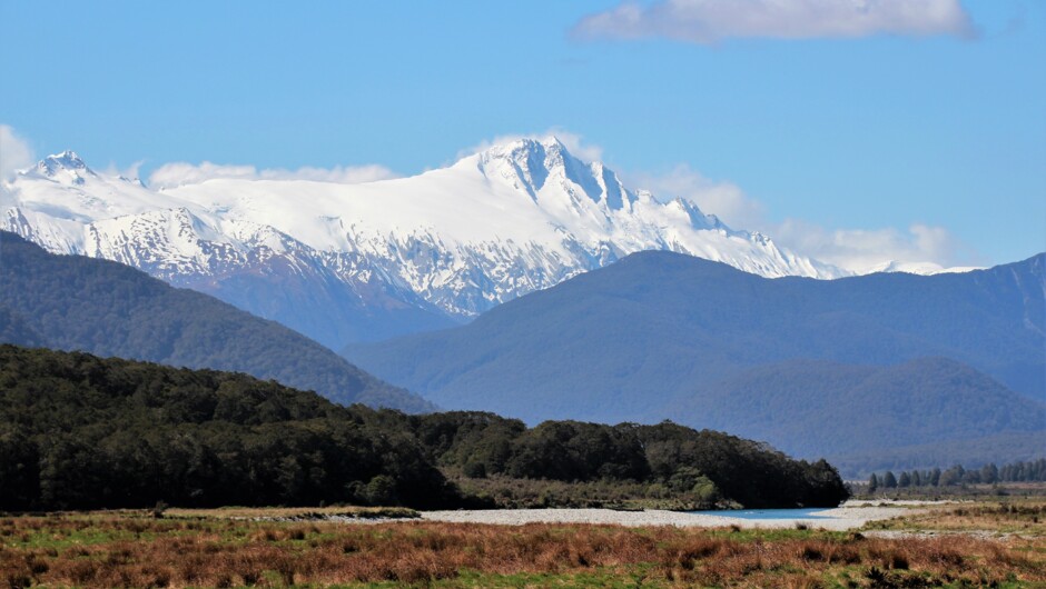 Mt Hooker from the Haast Valley