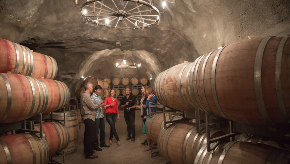 Gibbston Valley Underground wine cave tour