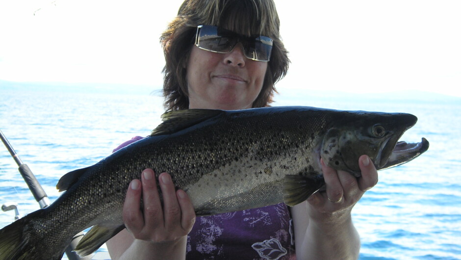 Client with a good Taupo Brown