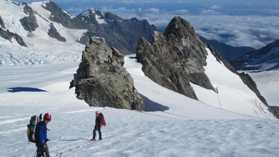 Learn contemporary mountaineering skills and glacier travel.