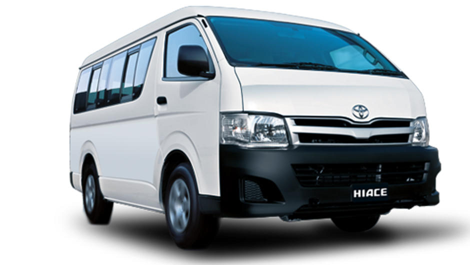Toyota Hiace 10 Seat Van from $99 per day.