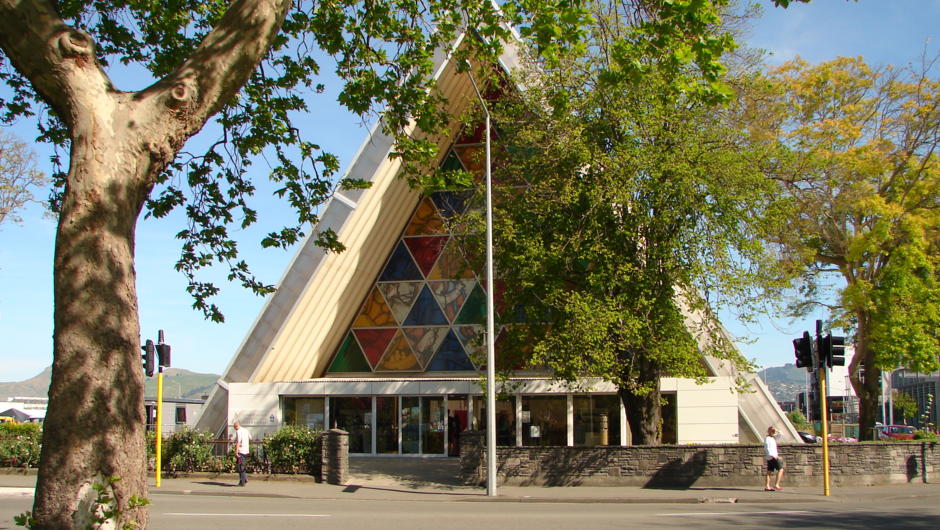 The Transitional Cardboard Cathedral. Temporary Cathedral built after the Christchurch Earthquakes in 2011.