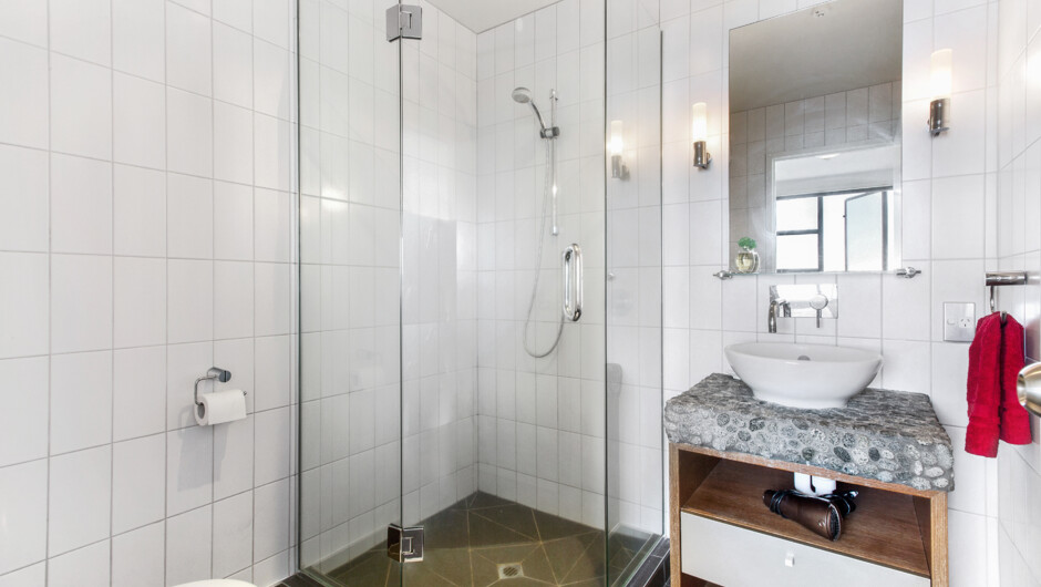 Master en-suite with a shower