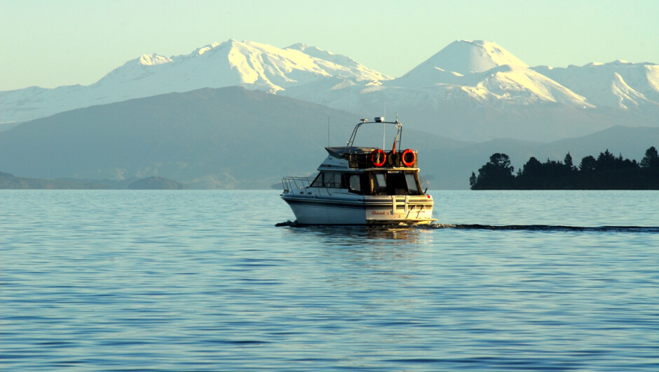 A winter cruise on Lake Taupo