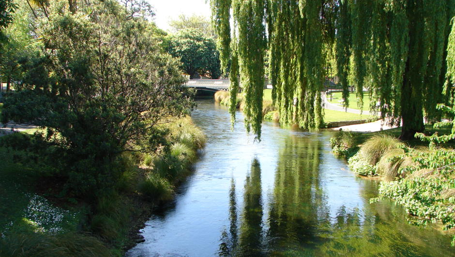 Christchurch's Avon river which meanders through our city.