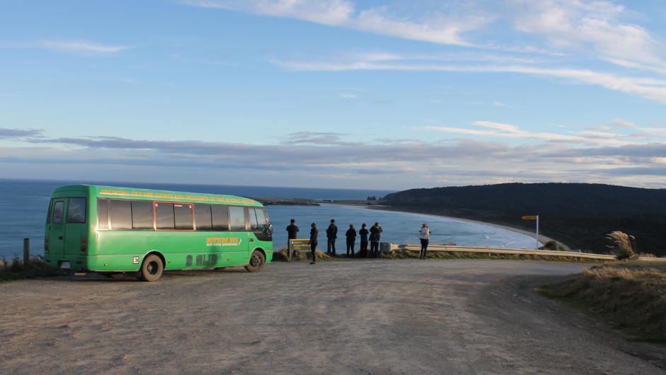 Tautuku Bay on the Bottom Bus