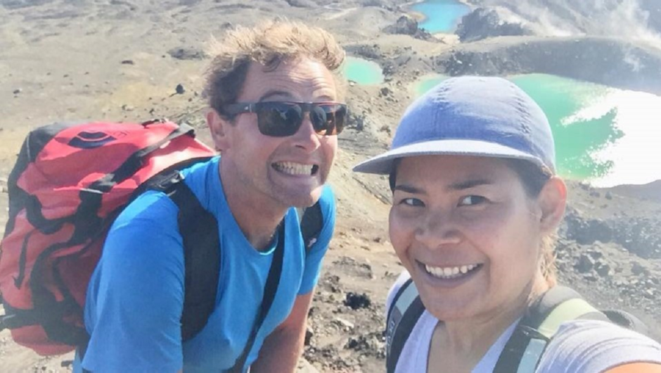Tongariro Alpine Crossing Clients at Crater Lakes