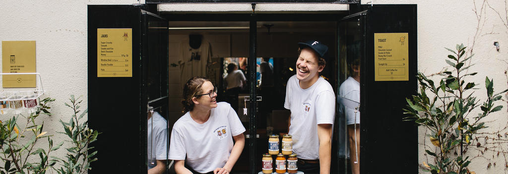 Hard-crafted peanut butter tucked down a laneway