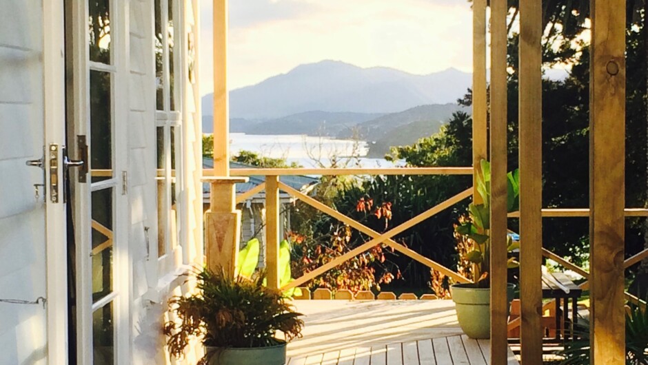 The Lotus with view over The Hokianga Harbour