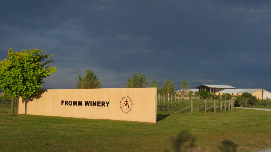 Entrance to the FROMM WINERY