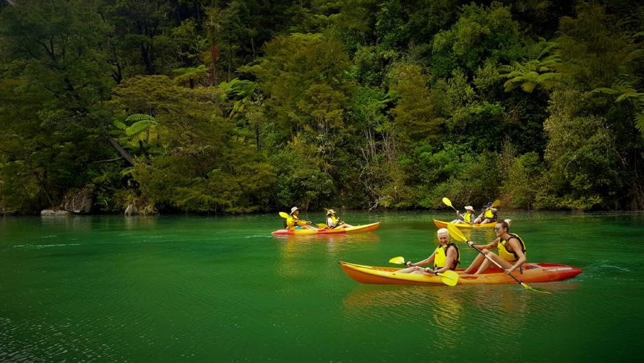 Kayak into the rivers and estuaries