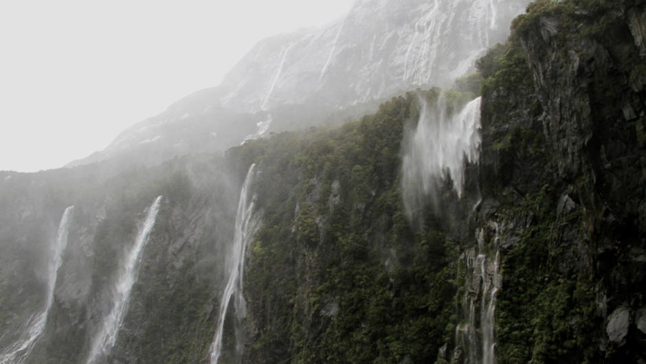 Fiordland Watefalls- there is no such thing as a bad day in Fiordland!
