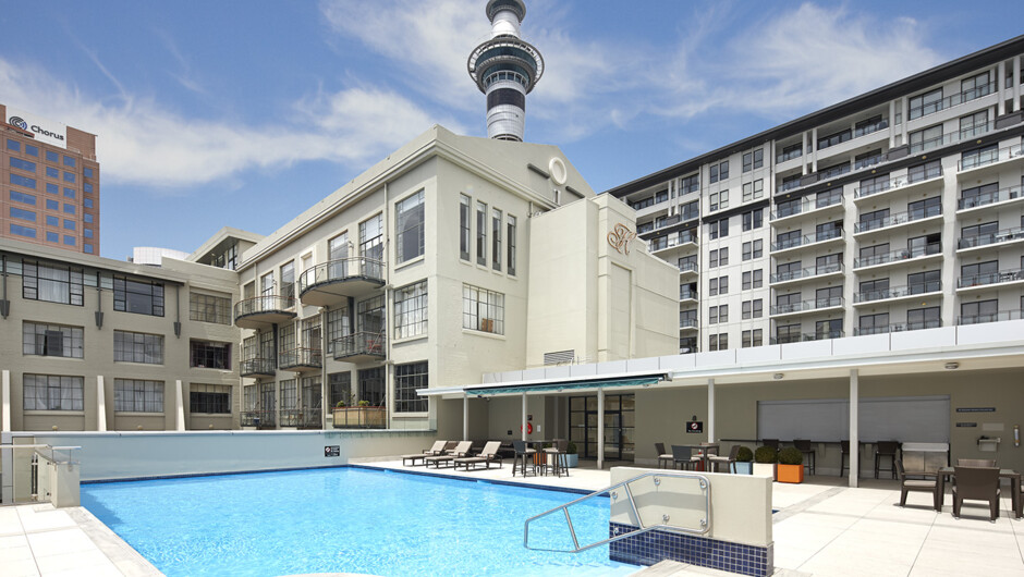 Roof Top Pool Deck - Heritage Auckland