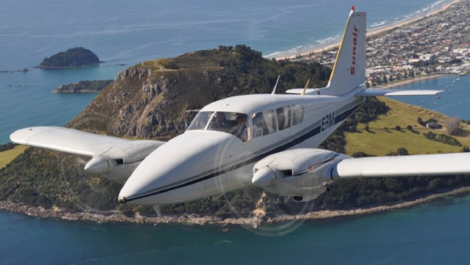 Sunair over Mauao (Mt Maunganui)