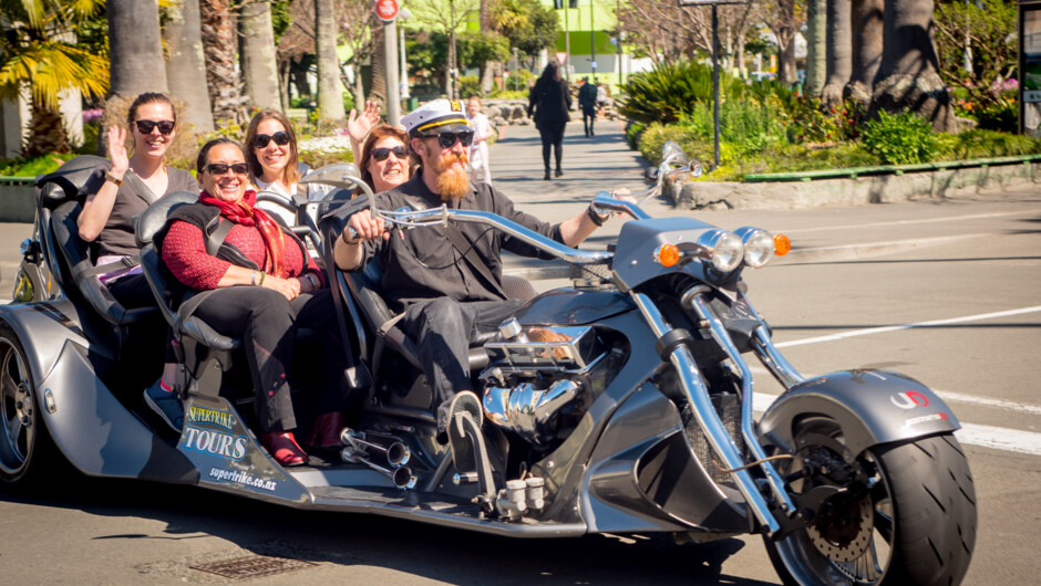 Heading out for a fabulous tour on the Supertrike!
