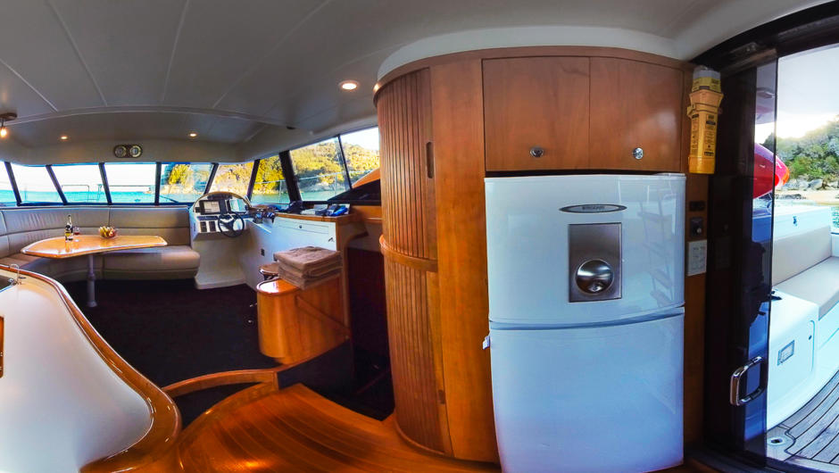 Interior of our catamaran Torea