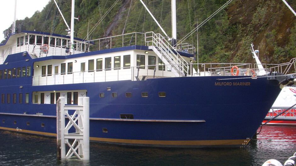 Boat for our Milford Sound overnight