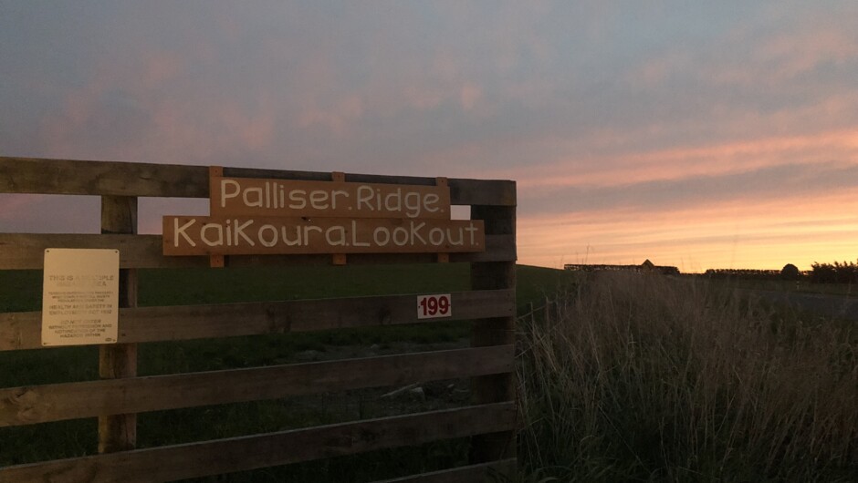 The entrance to our Kaikoura Lookout