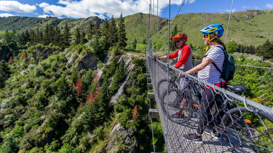 Queenstown Trail biking suspension bridges