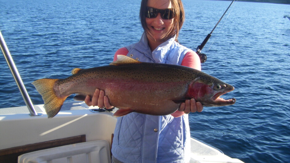 Client with aTaupo Rainbow Trout