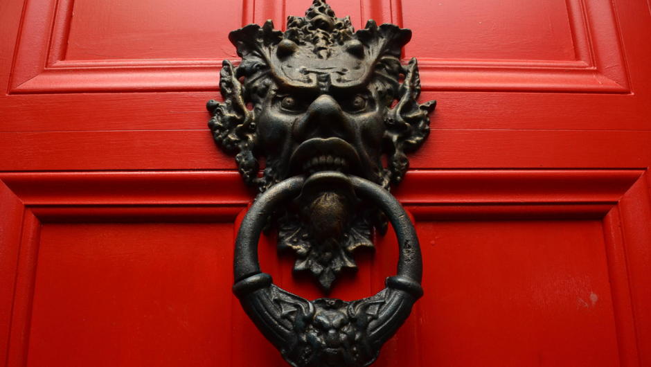 The Red Entrance Door - beginning your experience