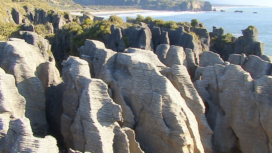 Pancake Rocks at rugged West Coast