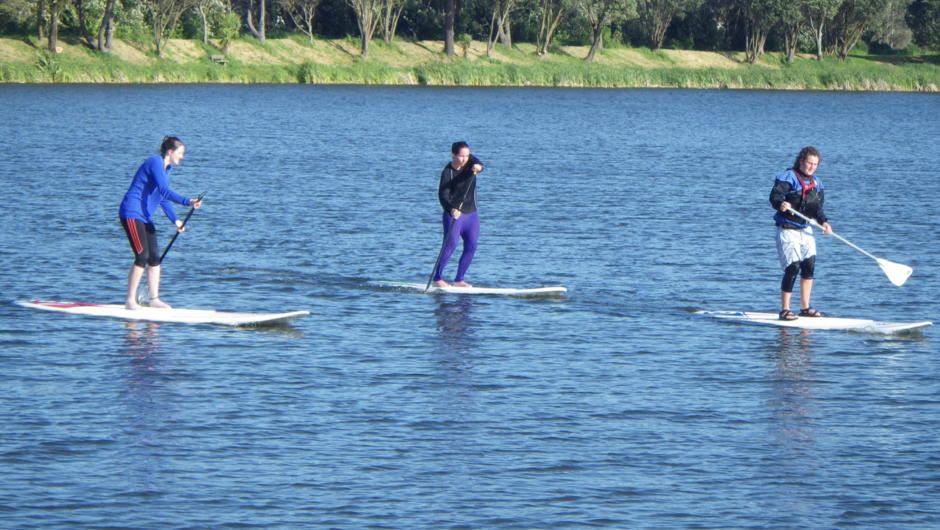 Lovely day at the lake for a SUP