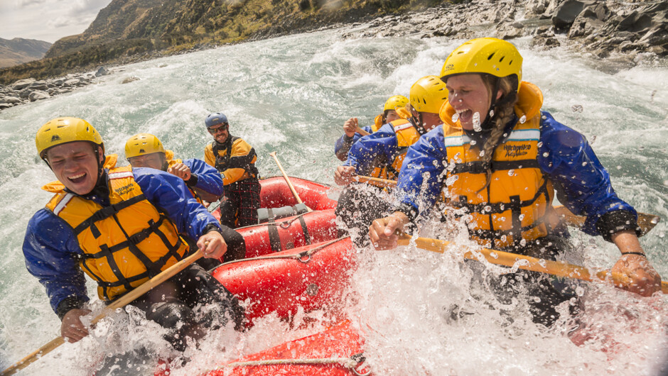 White water rafting on the Rangitata River