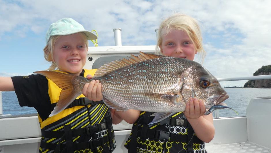 Great catch! Children are welcome on our charters