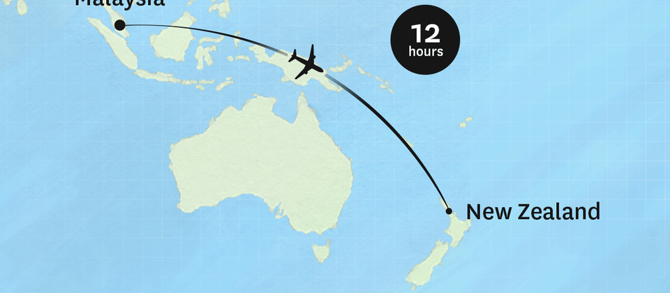 Flight map Malaysia - mobile
