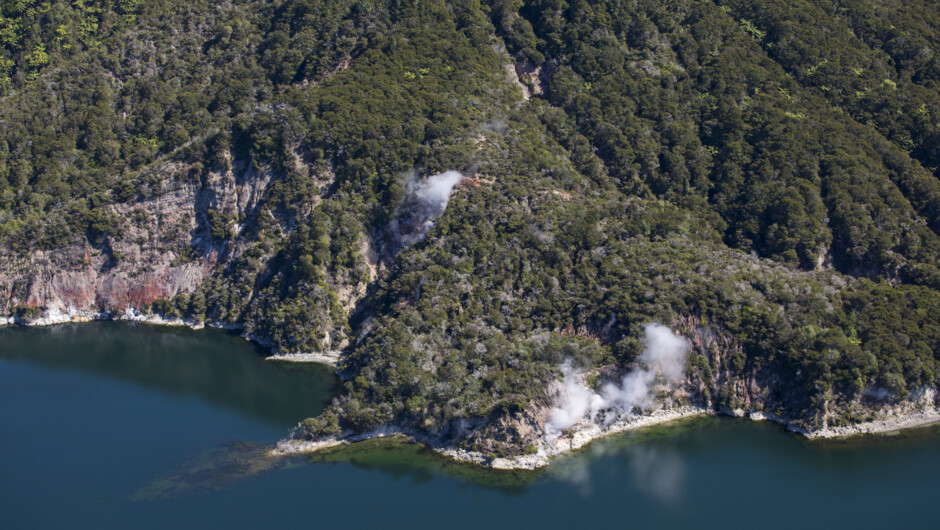 Steaming Cliffs Lake Rotomahana