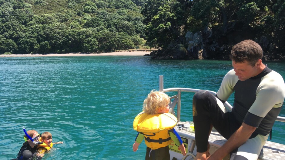 Child friendly tours at Diveworks Charters, Whakatane Bay of Plenty