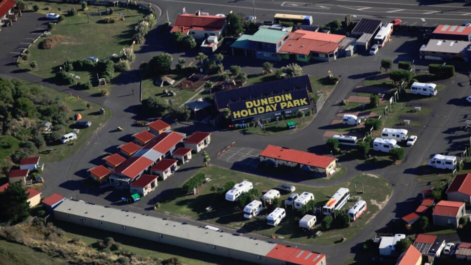 Dunedin Holiday Park, Aerial View
